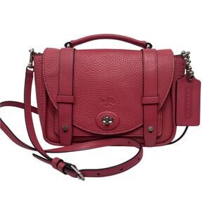 COACH Bleecker Leather Mini Brooklyn Messenger Bag
